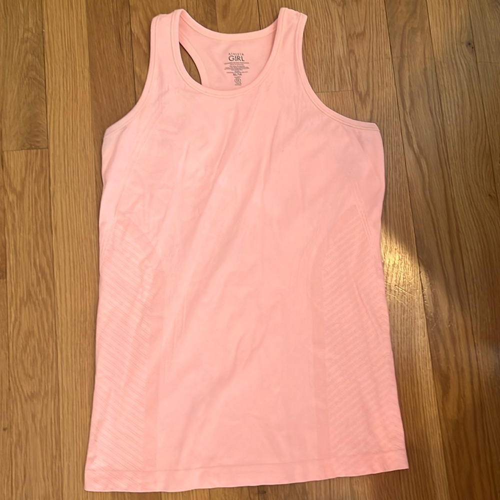 Athleta girl orange tank top
